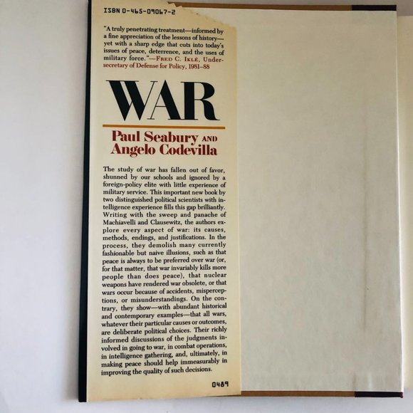 War: Ends and Means Hardcover – 1989 - Picture 10 of 11